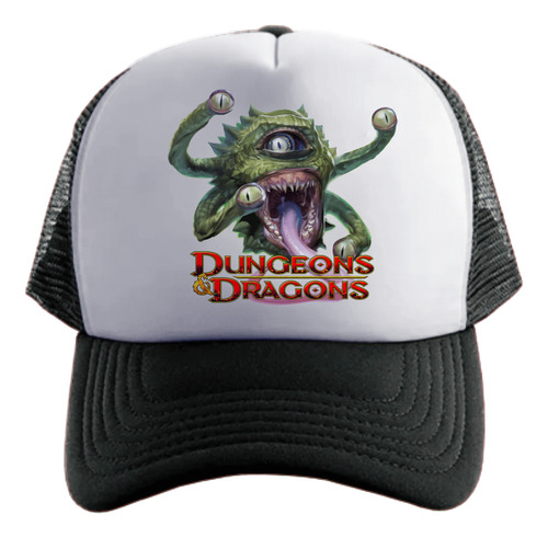Dungeons And Dragons Beholder Gorra Friki Tu Eres #2 Negro Talle Único Regulable Dungeons And Dragons Beholder