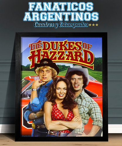 Cuadro Los Dukes De Hazzard Portada 30x40 Cm Negro