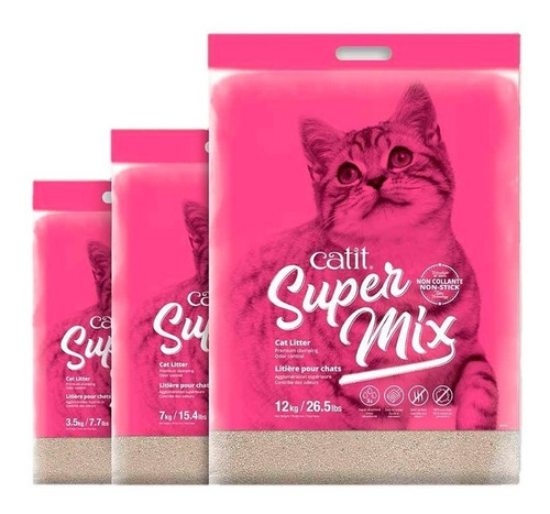Catit Super Mix 7kg - Arena Sanitaria Premium Aglomerante