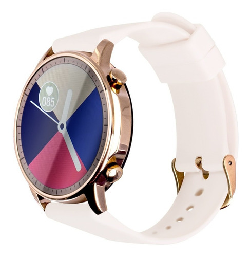 Smartwatch Reloj Inteligente Techzone 7 Modos Deportivos /v Color de la caja Dorado Color de la correa Rosa chicle