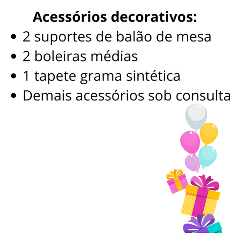 Aluguel Chá Revelação Cilindros + Painel + Capas