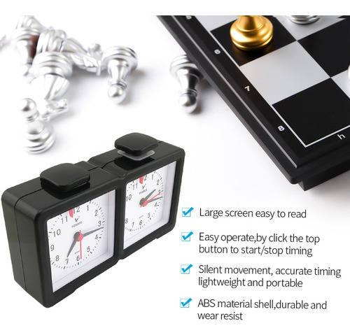 L Relógio Eletrônico Xadrez Chess Down Clock Quartz Timer