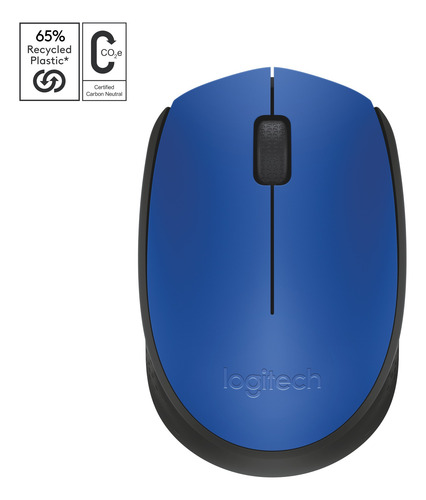 Mouse Inalámbrico Logitech M170 Con Tecnología 2,4 Ghz Azul