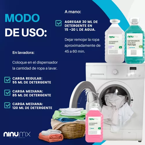 DETERGENTE LIQUIDO LAVADORA 5 LITROS