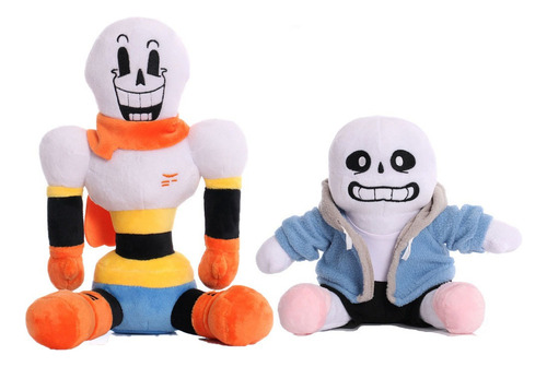 2pcs Undertale Papyrus Sans Peluche Muñeca Cumpleaño Regalo