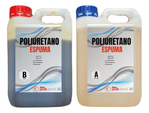 Espuma Poliuretano Expandido Poliol E Isocianato En Kit. 2kg