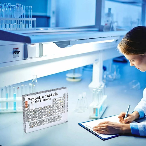 Tabla Periódica De Elementos Químicos Reales Con Cápsulas