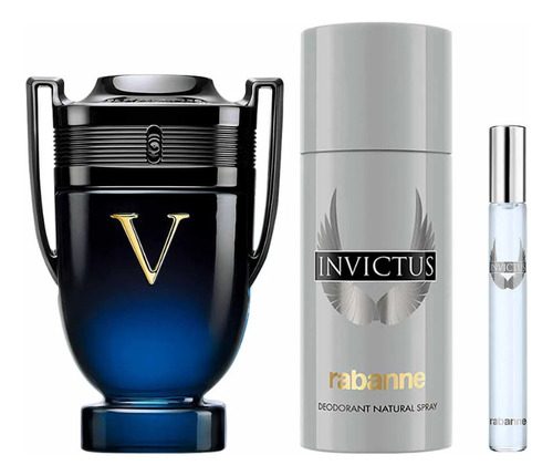 Paco Rabanne Invictus Victory Elixir Parfum 100ml + Deo + Travel 10ml
