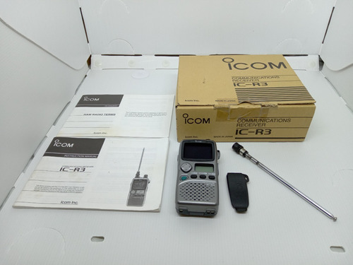 Rádio Receptor Portátil Ht Icom Icr3 Scanner Ic-r3 2,4ghz Cx