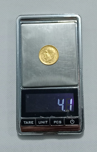 Moneda De 5 Pesos Oro Año 1906, Medio Hidalgo De Oro (Usado)