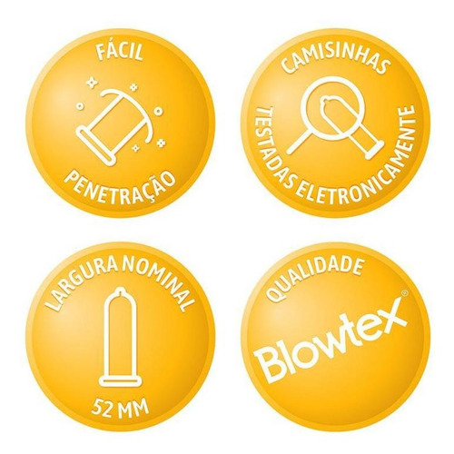 Imagem 3 de 6 de Preservativo Blowtex Lubrificante C/ 9 Unidades
