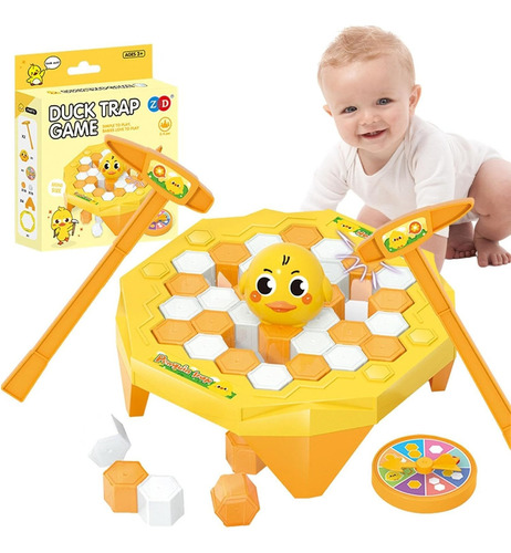 Juego Mesa Salva Al Animal Rompe Bloques Con Martillo Niños Personaje Pato