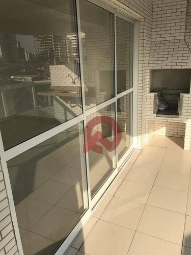 Imagem 7 de 13 de Apartamento Com 3 Dormitórios À Venda, 132 M² Por R$ 470.000,00 - Vila Guilhermina - Praia Grande/sp - Ap2743