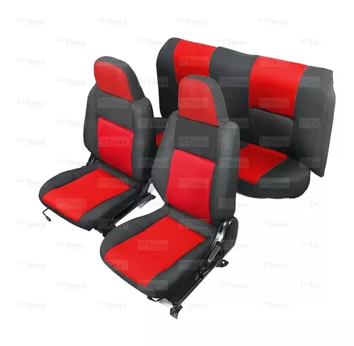 Set De Fundas Para Asiento Auto Drive Colores Negro Y Rojo