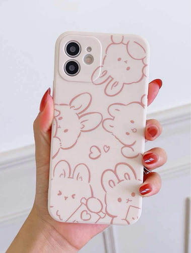 Funda Carcasa Para iPhone 13 Mini De Conejos