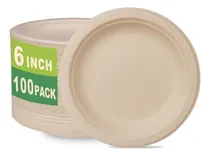 Comprar Platos De Postre Greenworks, 100 Unidades, 6 Platos Composta
