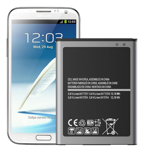 Eb595675la Batería Para Samsung Galaxy Note 2 Note Ii 3200ma