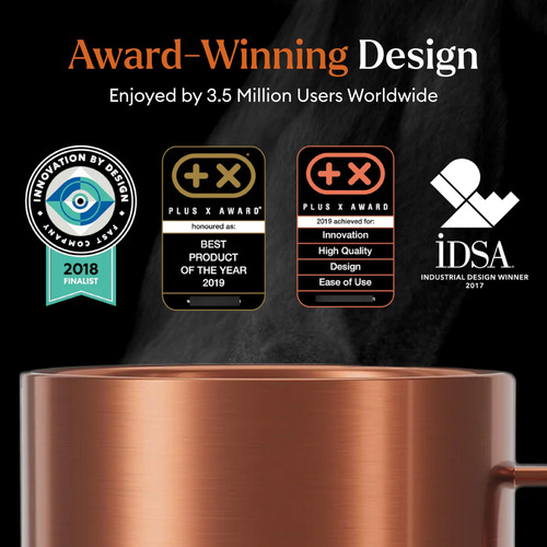 Taza Inteligente Control De Temperatura 414 Ml Cobre
