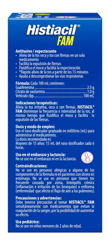 Histiacil Fam Jarabe Adulto Tos Seca Y Flemas Fresa 140ml