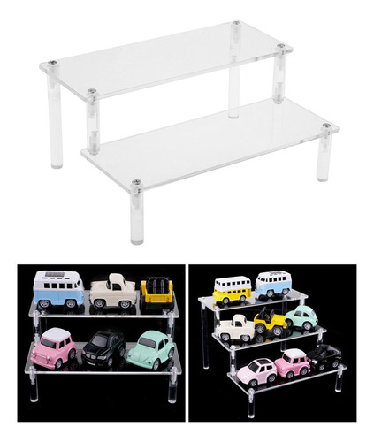 M Suporte De Acrílico Para Pneus 2 Camadas 25cm 2 Camadas