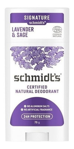Schmidts Desodorante  Lavender Sage 65grs 2pzas.