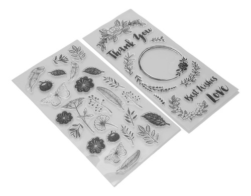 Tarjeta Combinada Stamps De Silicona Con Estampado Transpare