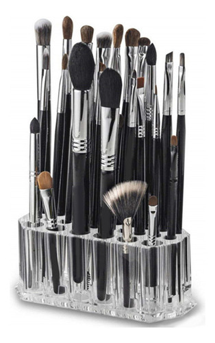 Soporte Acrílico Para Brochas De Maquillaje, Lápiz