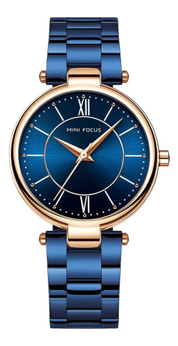 Reloj Mujer Mini Foc Cx-mf0189l Cuarzo Pulso Azul Just Watch