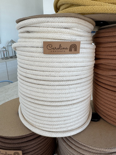 Cordón Premium 18 Pabilos 7mm Crudo- Cestería Nórdica Crudo