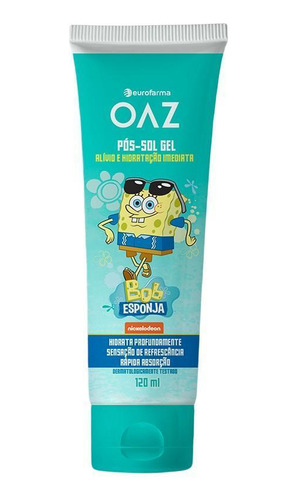 Pós-sol Infantil Gel Hidratante 120ml Oaz Bob Esponja