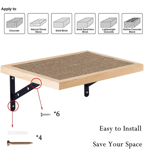 Estantes Flotantes Para Gatos, Cama Para Gatos, Percha, Mueb