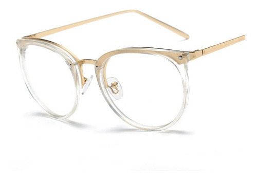 Gafas Retro Metal Espejo Plano Temperamento Plana Glasses3