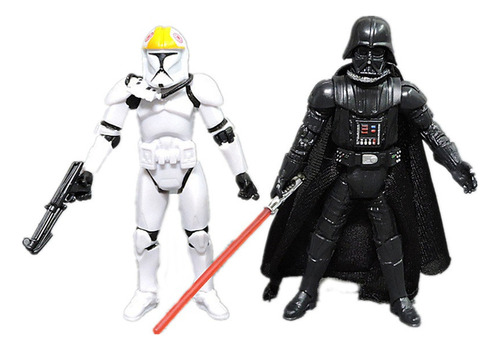 Figuras Accion Personajes Star Wars Guerreros Negro & Blanco