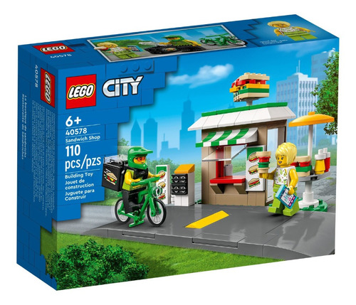 Lego City 40578 - Loja De Sanduíches - Pronta