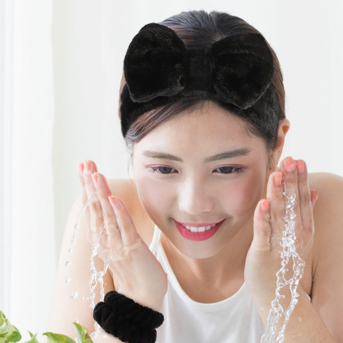 Paños Faciales Diadema De Microfibra Para Maquillaje