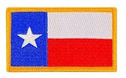 Parche Bordado Apliques Bandera Texas Flag Eeuu Eeuu