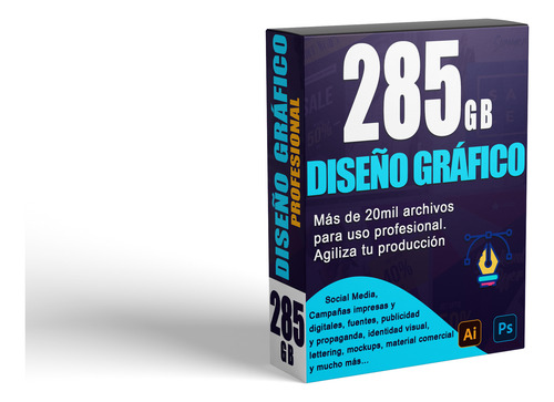 Pack Diseño Gráfico Emprendedor 285gb Profesional