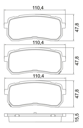 Pastilha Traseira Cobreq Hyundai Veracruz 2007-2012