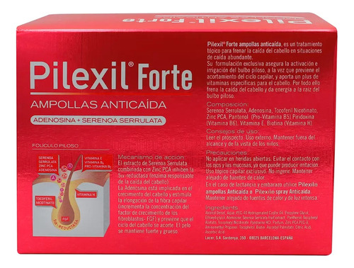 Pilexil Ampolletas Para Caida De Cabello