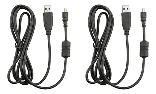 2 Cables Usb 8d-e6 Para Coolpix L110, L21, L22, S3000, S4000
