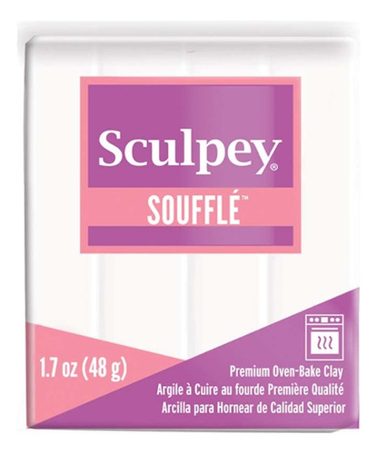 Sculpey Souffl - Arcilla Para Horno De Polimrica, Blanco Igl