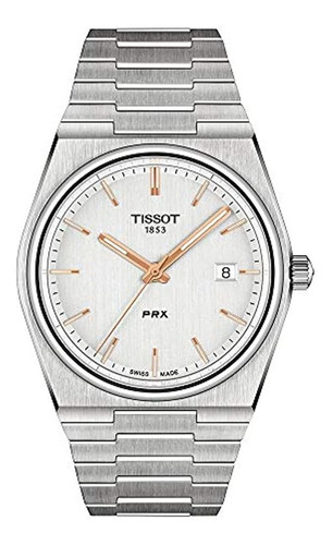 Tissot Mens Prx 316l Reloj De Vestir Con Caja De Acero Inoxi