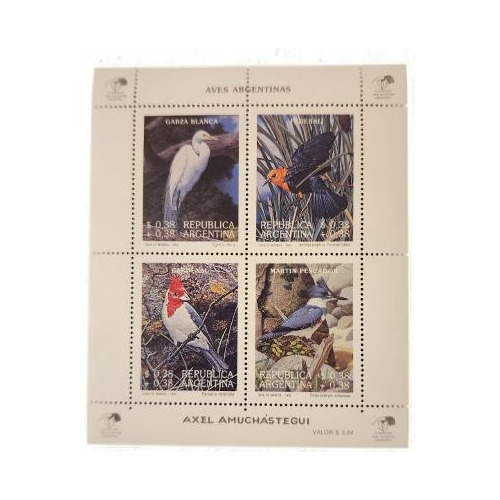 Bloque Aves Argentinas 1993 Mint Gj105