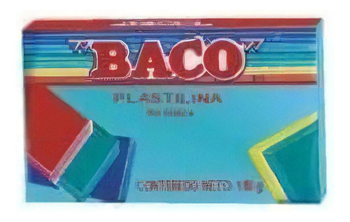 Plastilina Baco Marqueta 180g Color Aqua Pl044 /v