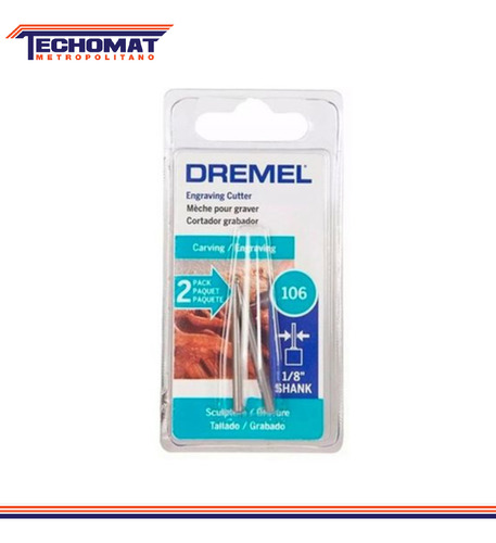 Fresa Materiales Blandos 5/64 106 Dremel 