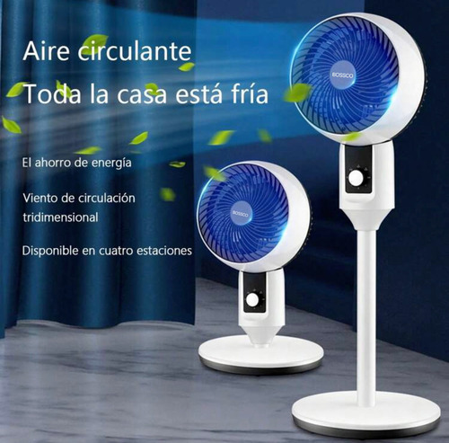 Ventilador De Circulación De Aire De Pie Oscilación Blanco