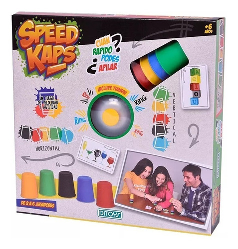 Juego De Mesa Speed Kaps Velocidad Agilidad Timbre Ditoys 