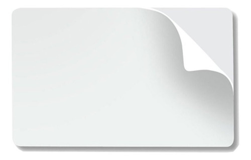 Imagem 2 de 4 de Cartão Pvc Branco Adesivado - 100 Unidades