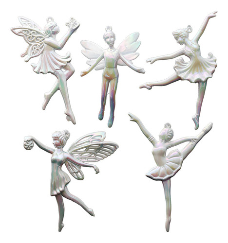 5 Piezas Colgante De Árbol De Navidad, Adorno De Bailarina