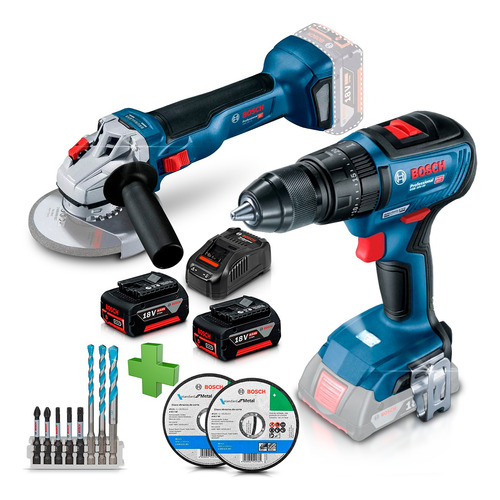 Taladro Inalambrico Brushless Amoladora Baterias Combo Bosch